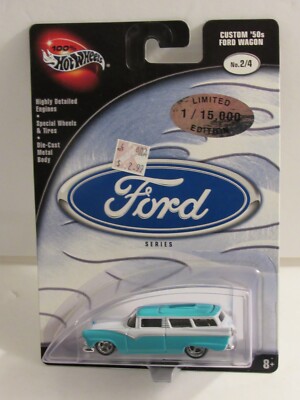 2003 HOT WHEELS 100% CUSTOM '50s FORD WAGON, FORD SERIES  1/15000 NISP