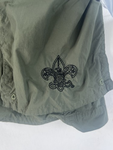 Boy Scouts of America Cargo Shorts Youth Large Green Centennial Uniform Short - Picture 4 of 14