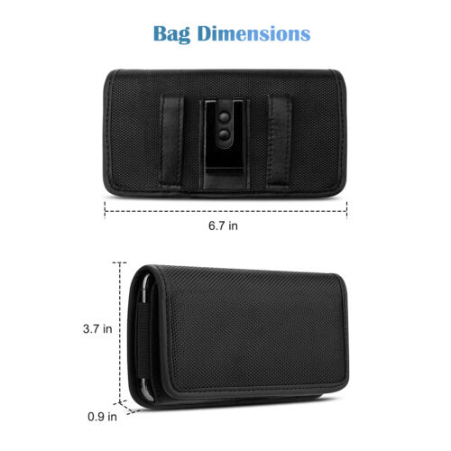 Oxford Phone Waist Pack - Belt Clip Holster w/ Card Slots (Fits iPhone /Samsung) - Picture 9 of 26
