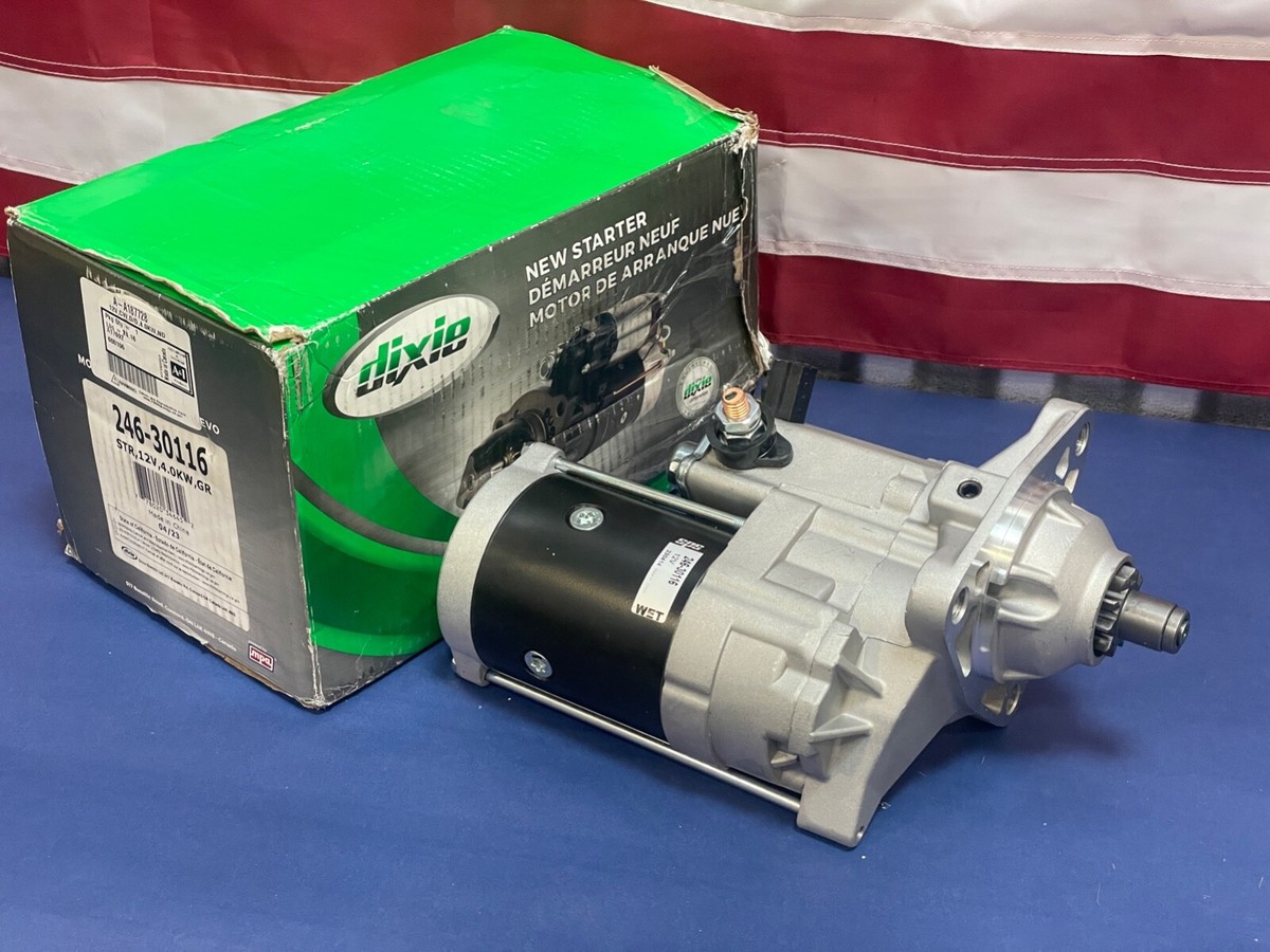 コアさん Dixie 246-30116 12V 4.0Kw 10T CW Starter Motor for Case