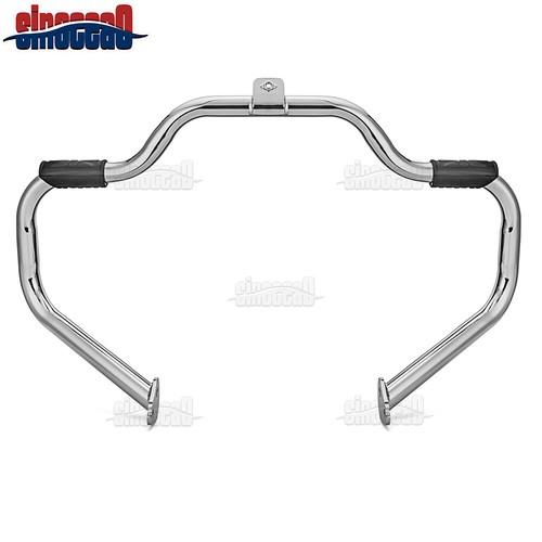 Front Mustache Engine Guard Highway Crash Bar For Harley Electra Street Glide - Picture 5 of 14
