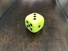 The Chameleon | Green Six-Sided Dice Die | Official Extra/Replacement Game Piece