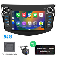 For 2006-2012 Toyota RAV4 Apple Carplay Car Stereo Radio Android 15 GPS JBL AMP