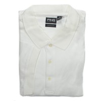 Ping Apparel Men’s 4xl Bright White Short Sleeve Golf Polo Shirt 490 Cotton on sale Ping Apparel Men’s 4xl Bright White Short Sleeve Golf Polo Shirt 490 Cotton on sale