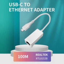 USB C to Ethernet Adapter Type C Cable Thunderbolt3 to RJ45 LAN Converter PC mac