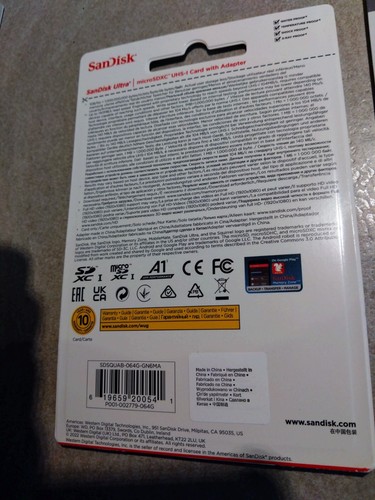 sandisk SD 64gb - Zdjęcie 3 z 4