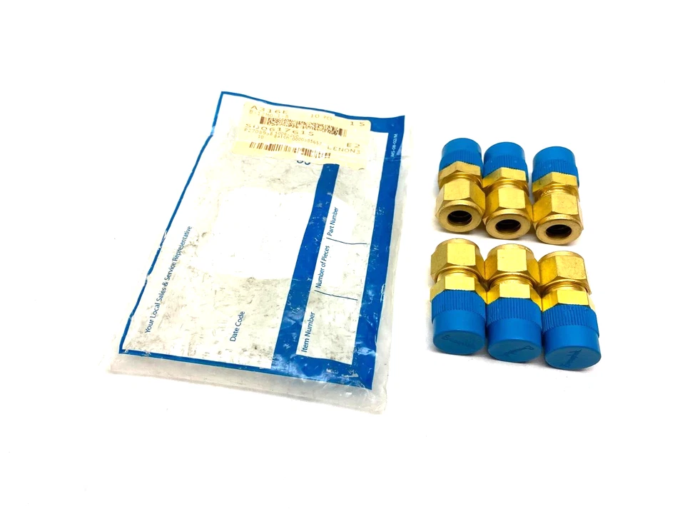 Swagelok B-12M0-1-8 Brass Compression Tube Fitting 12mm Tube, 1/2" NPT PKG OF 6 - Image 2 of 4