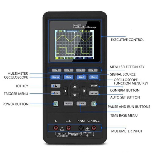 2C42 2D42 Oscilloscope Digital Multimeter Tester Portable USB 2Channel 70mhz - Picture 5 of 17