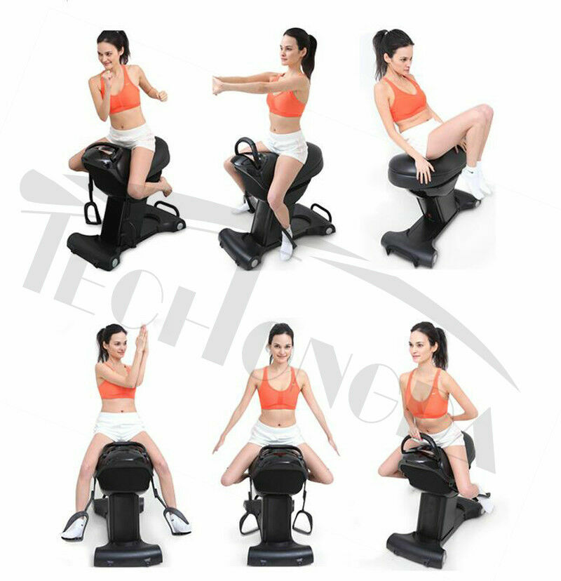 110V Black Horse Riding Abdominal Exercise Machine Horse Simulator