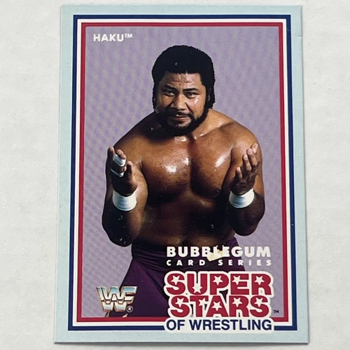 HAKU Meng Tonga 1989 WWF superstars Wrestling bubble gum Series
