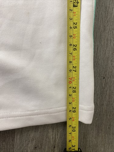 PUMA Elastic Waist Polyester Jogging Pants White Green Girls Size S - Picture 15 of 15