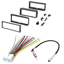 Single DIN Car Stereo Radio Dash install kit for select 1988-1996 Chevrolet