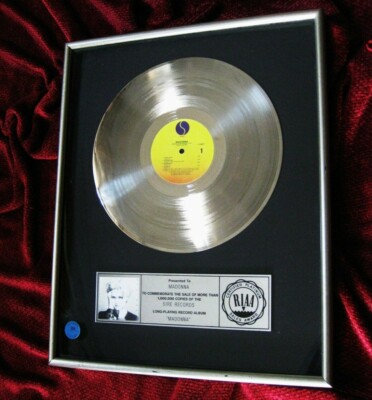 MADONNA FIRST ALBUM LP RIAA PLATINUM SOTHEBY'S PRESENTED TO