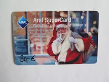 ARAL SuperCard Motiv - Weihnachtsmann - B1 X00W ohne Guthaben, aufgebraucht leer