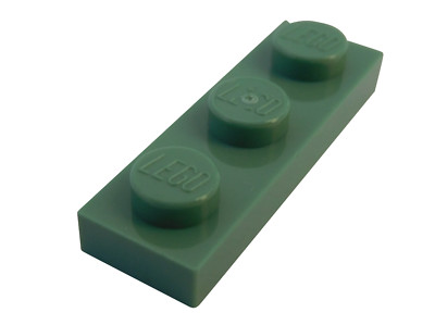 Lego 10 Stück Platte 1x3 sand grün (sand green) 3623 Neu sandgrüne Platten City