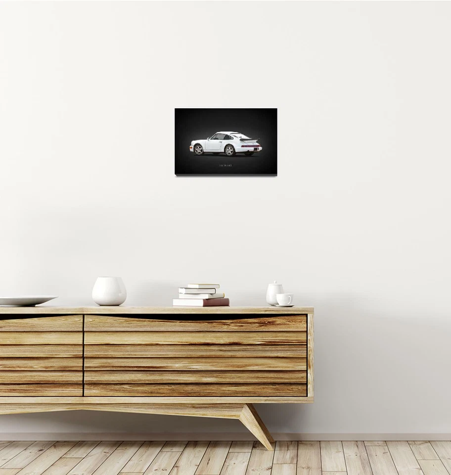 Arte en Lienzo - 911 Turbo Tipo 964 Mínimo Rendimiento Moderno Arte en Coche, 3 Tamaños Foto 3 de 4