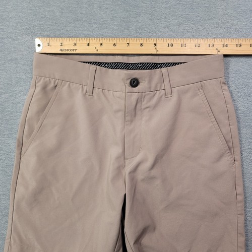 Primo Shorts Herren 28 beige solide Chino 7" Performance Stretch Golf Freizeit - Bild 5 von 9