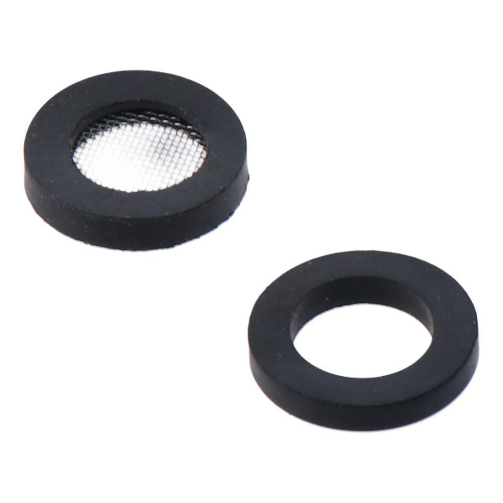 10Pcs Rubber Showerhead Gaskets Stainless Steel Filter Shower Ring