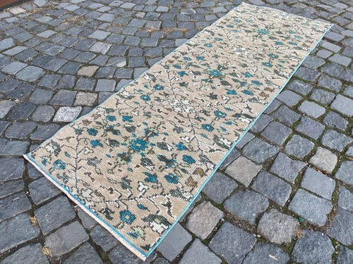 Antik Teppich Läufer Rug Türkischer Teppich Bohemian Rug Handmade Rug Oushak Rug