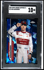 2020 Topps Chrome Formula 1 Sapphire Kimi Raikkonen #15 SGC 10 GEM F1 Portrait