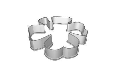 Four Leaf Clover Cookie Cutter for Lucky Charm Baking XXL