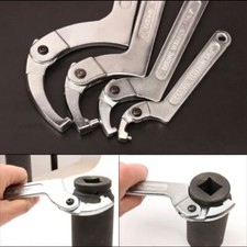 Hook Spanner Adjustable Universal Wrench C Shape Screw Nuts Bolts Driver UK