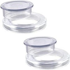 2 Sets 2 Inch Silicone Patio Table Umbrella Hole Ring and Cap for Patio Deck