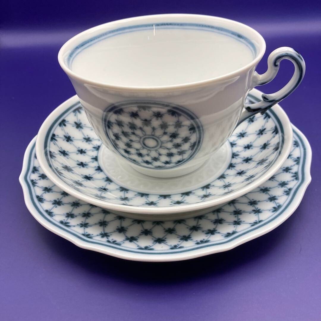 Richard Ginori Museo Classico Cup Saucer Plate 16cm Trio Pair Set