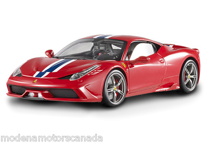 FERRARI 458 SPECIALE RED ROSSO CORSA 1:18 HOT WHEELS ELITE BRAND