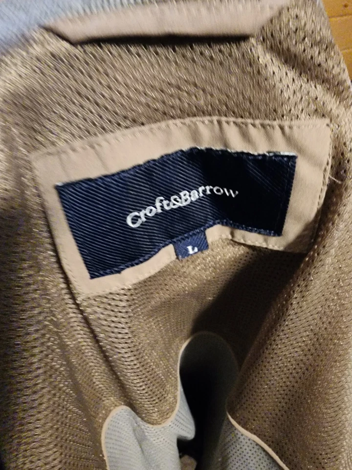 Chaqueta grande para hombre Croft and Barrow bronceada Foto 4 de 4