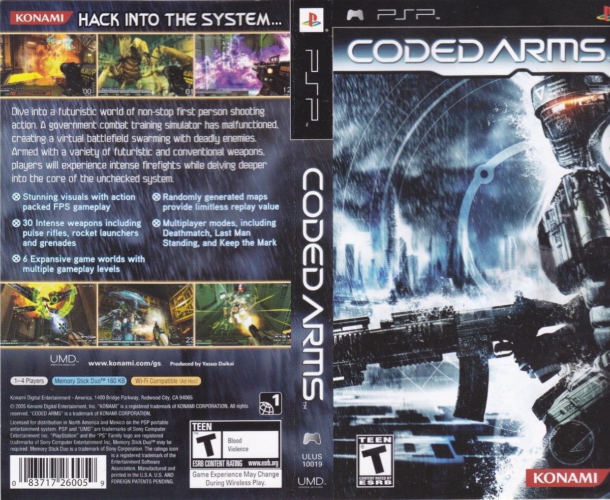 その他 CODED ARMS - PSP CODED ARMS - Sony PSP UMD Video Game (2005) - Complete | eBay