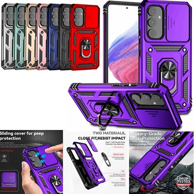 For Samsung Galaxy A35 S24/S23 Ultra A55 A14 A15 Rugged Kickstand Magnetic Case