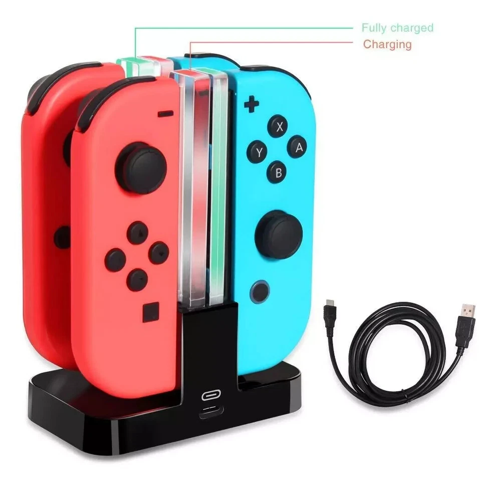 New Switch Controller Charger for Nintendo Switch Joy-Cons Charging Dock Station - Image 2 of 4