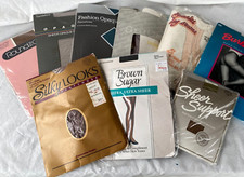 VTG..LOT of 9 PAIRS PANTYHOSE..DIFFERENT COLORS..ALL SIZE TALL