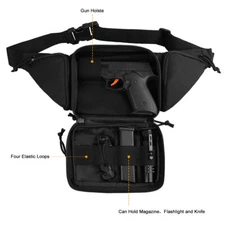 Concealed Carry Fanny Pack Holster Tactical outdoor Pistol Waist Pouch Gun Bag