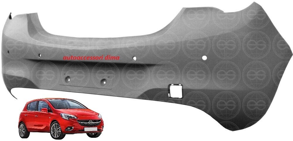 PARAURTI POSTERIORE CON FORI SENSORI OPEL CORSA E DAL 2014 AL 2019 B-COLOR NUOVO