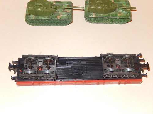 Märklin Spur HO 4473 Gondel mit 2 Panzern Hot Wheels 1974 Germany NOS - Bild 5 von 8