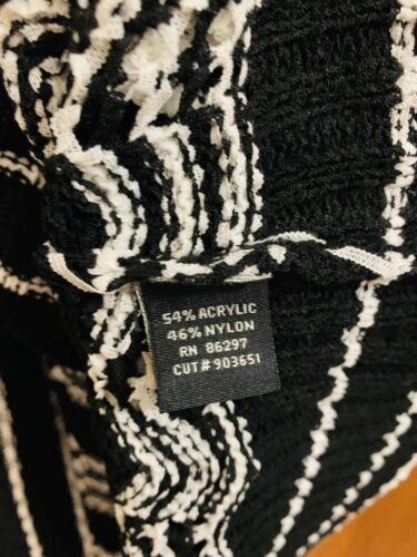 Maxsport open front sweater cardigan black white NWT size S $240.00 - Picture 8 of 8
