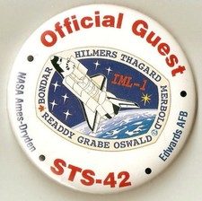 RARE Official Guest Discovery Space Shuttle STS-42 Pin