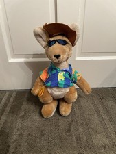Kangaroo Surfer Ron Jon Australia Korky Plush Stuffed Animal 16" Read