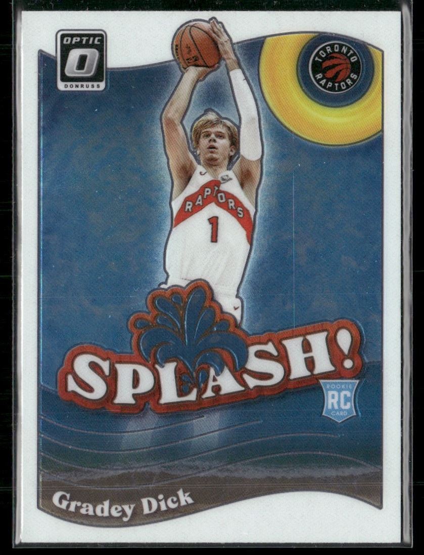 Gradey Dick 2023-24 Donruss Optic Splash Rookie Toronto Raptors #9