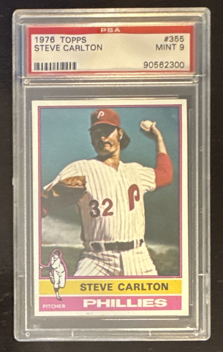 1976 Topps #355 / Steve Carlton / PSA 9 MINT