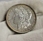 1903 US Morgan Silver Dollar $1 AU (Cleaned)