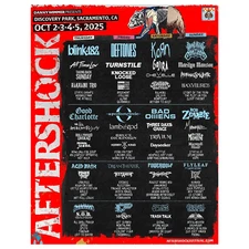 Aftershock Festival 2025 Poster – Discovery Park Lineup