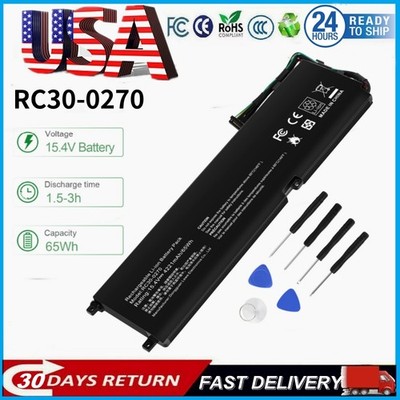 For Razer Blade 15 Base 2018 2019 Laptop Battery RC30-0270 RZ09-0270/0300