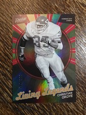 2023 Prestige #LL-10 Christian Okoye Living Legends Xtra Pts Red #/399 Chiefs