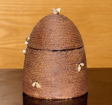 Bee Hive Urn with Lid - Decorative or Ideal for Ashes of your Loved Ones - Pets