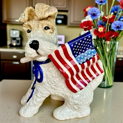 Blue Sky Clayworks Heather Goldminc PATRIOTIC SCHNAUZER 2026 Rel Auth Retailer