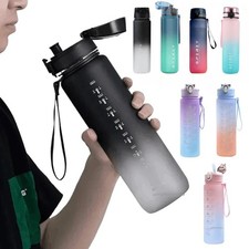 Sports Water Bottle Gym Travel Drinking Leakproof Bottle BPA-Free NEW 1000ml