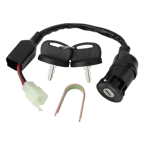 For Polaris Scrambler 90 2001-2003 Ignition Switch 0453417 with 2 Keys and Clip - Picture 3 of 12